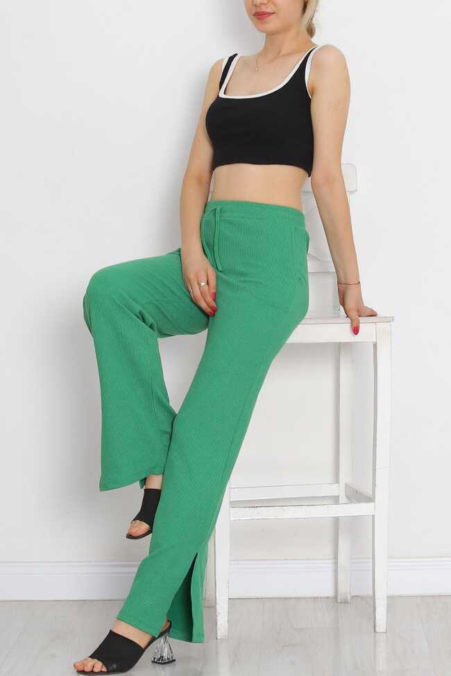 Paça Yırtmaçlı Pantolon Benetton - 4