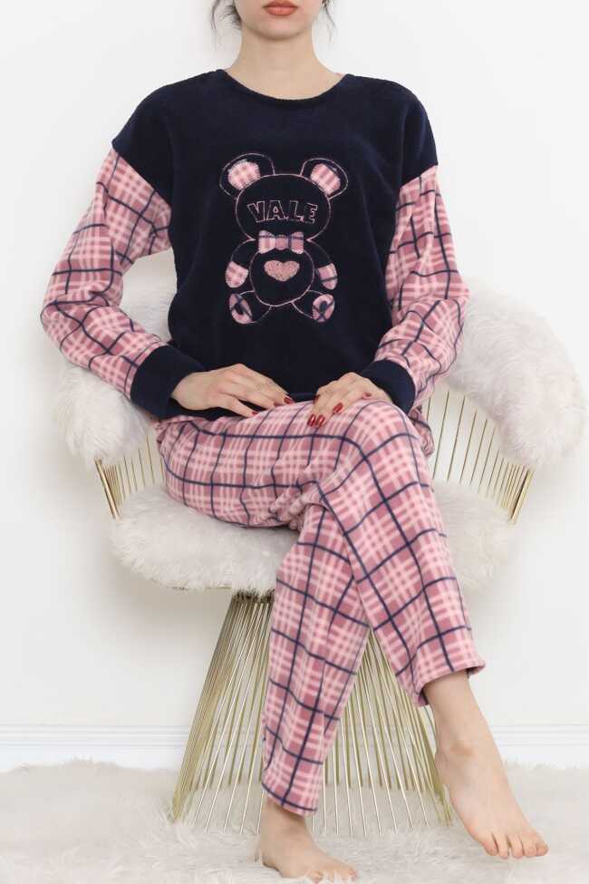 Polar Peluş Pijama Takımı Lacipembe1 - 1