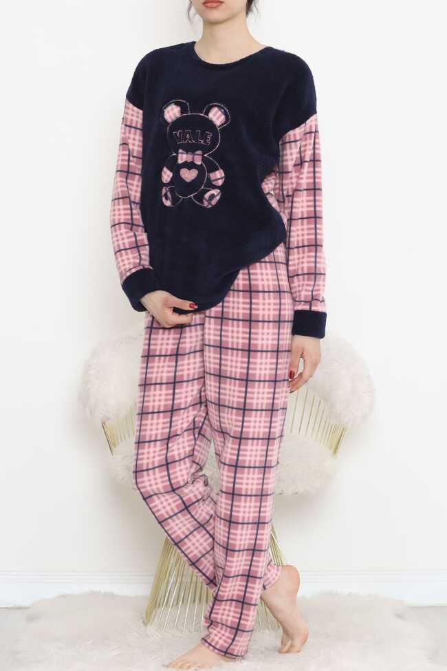 Polar Peluş Pijama Takımı Lacipembe1 - 2