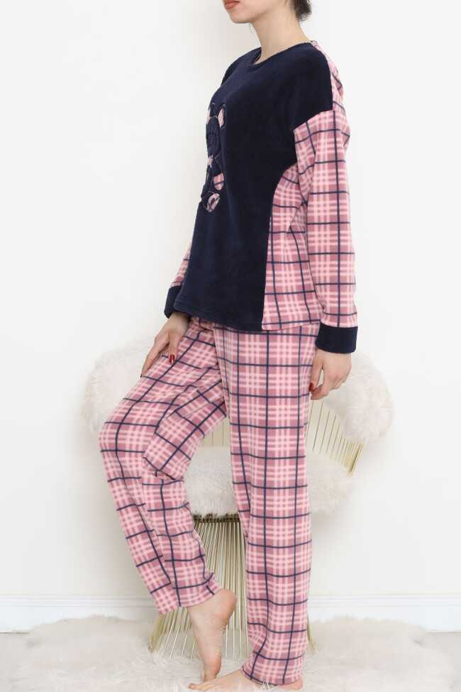 Polar Peluş Pijama Takımı Lacipembe1 - 3