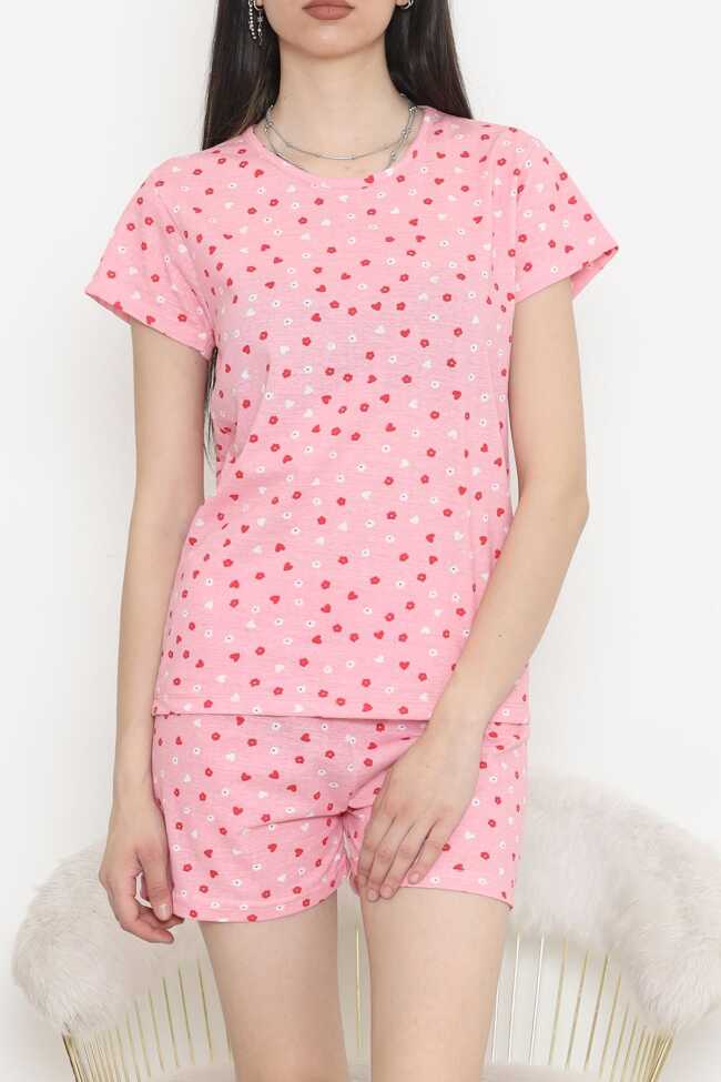 Şortlu Pijama Takımı Pembe - 1