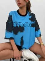 Unisex Dijital Baskılı T-shirt - Siyah - 1