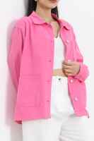 Worker Denim Ceket Pembe - 2